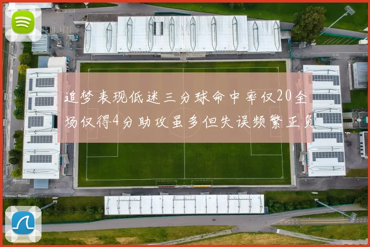 追梦表现低迷三分球命中率仅20全场仅得4分助攻虽多但失误频繁正负值惨淡